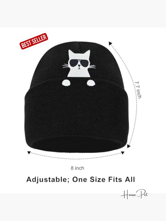 Cat Lovers Funny Beanie Hat Socks Set Novelty Gift main image 6